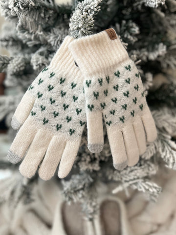 Snowy mountain gloves